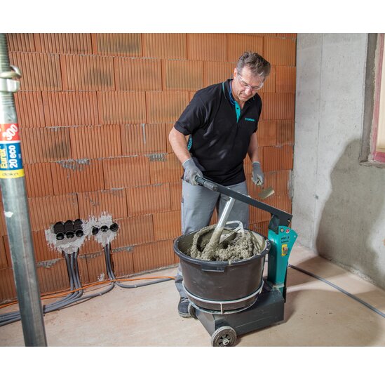 Mix mortar automatically with the POX-S mortar mixer, perfect for coarse mortars, ideal for small construction sites.