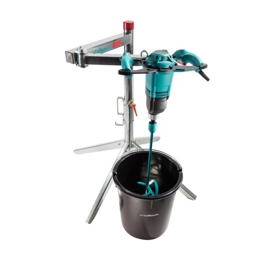 Collomix RMX mixing stand with hand mixer and mixing bucket