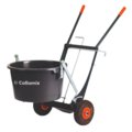 Collomix transport trolley for back-friendly transport of the 65 liter bucket on the construction site