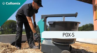 Praktisch gebruik van de POX-S mortelmenger